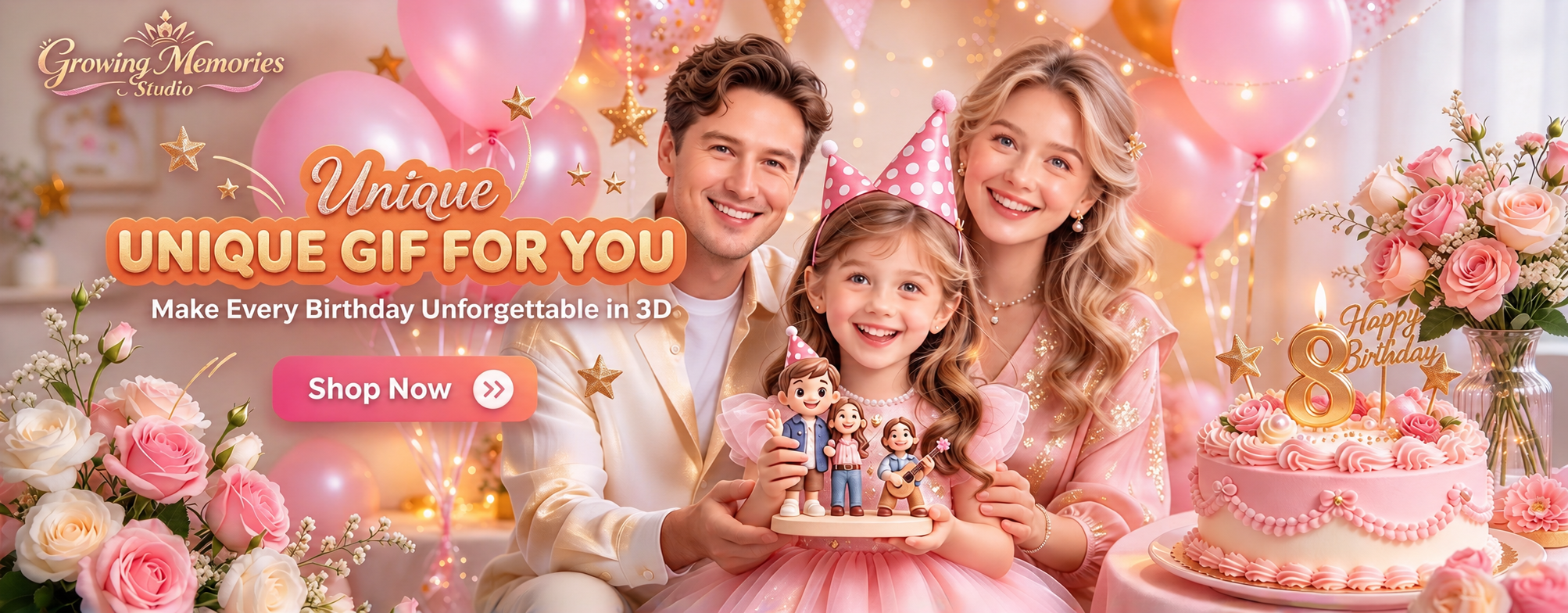 Custom birthday 3D figurine gift