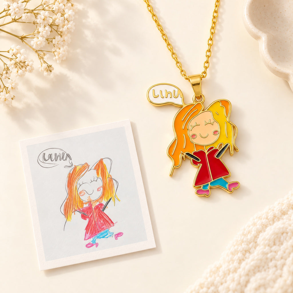Single-Person Drawing Necklace