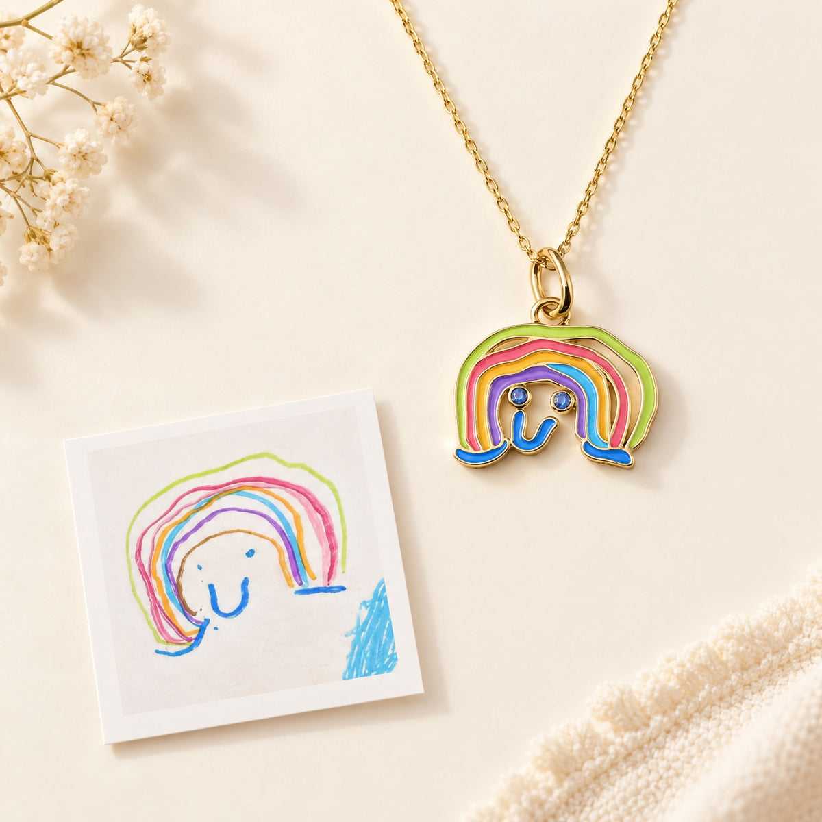 Single-Person Drawing Necklace