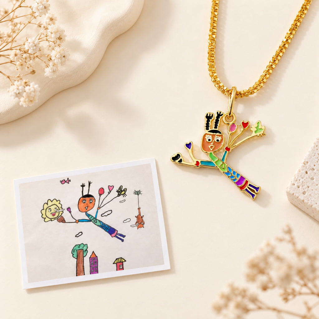 Single-Person Drawing Necklace