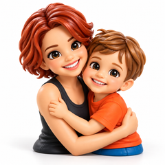 Custom 3D connected couple figurine keepsake crafted from customer photo 