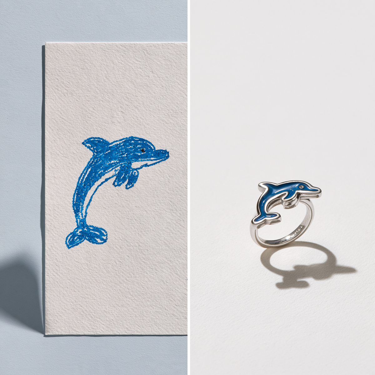 Custom Kids Artwork Ring | Personalized Children Drawing Keepsake Ring