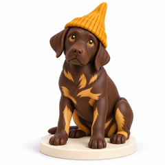 Personalized 3D pet figurine custom sculpted dog figure keepsake from photo